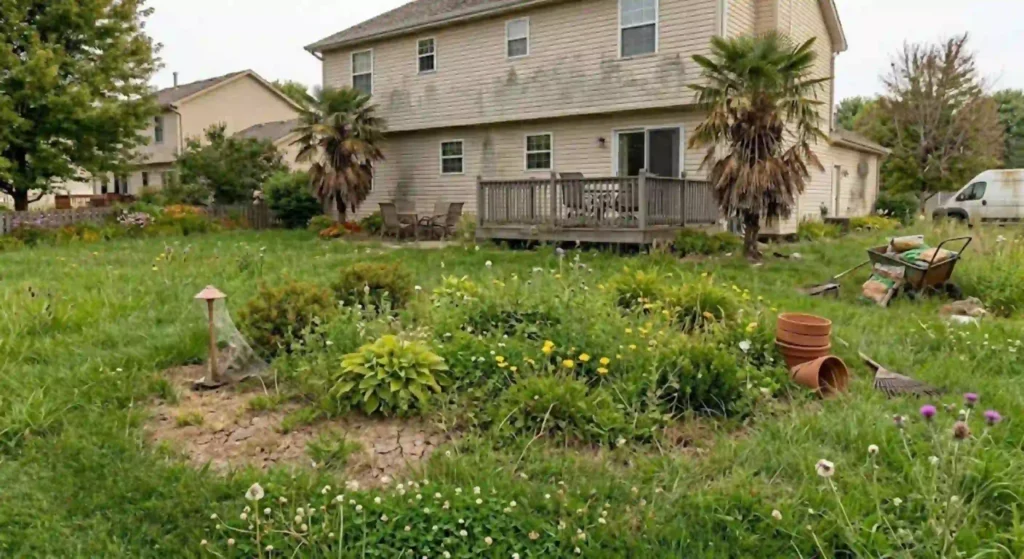 neglected lawn condition